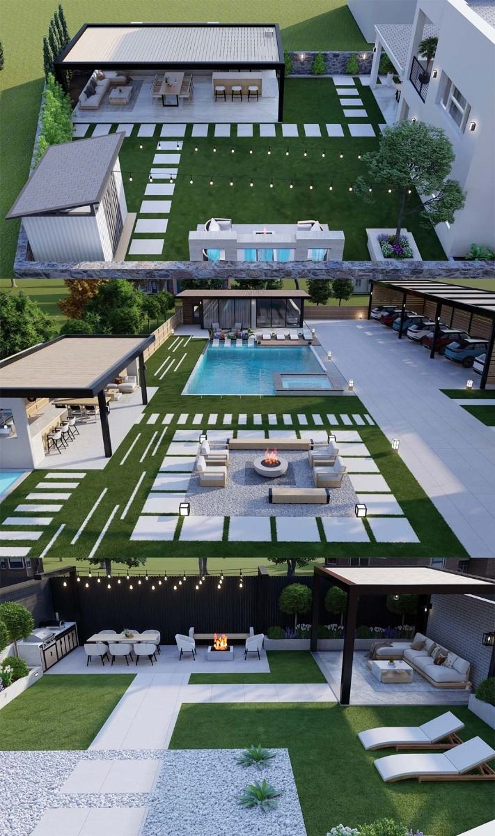 Home i will do backyard, landscape design, garden, pool, deck